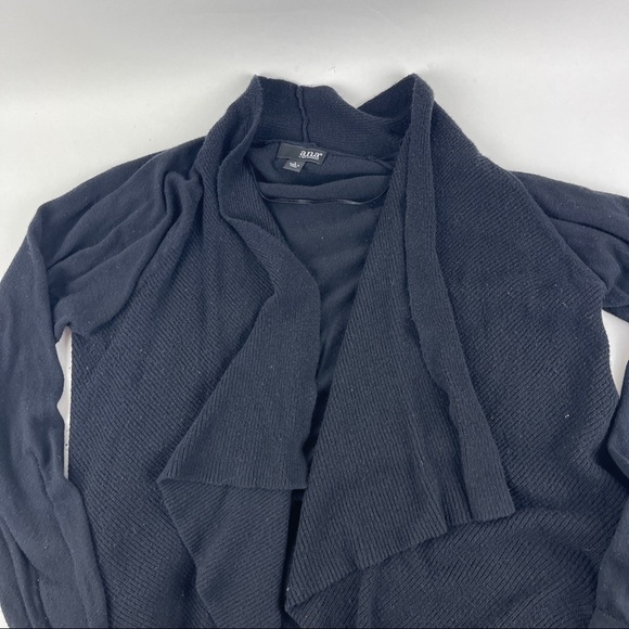 A.N.A A New Approach Cardigan Wrap Sweater Womens Large Black Long Sleeve - Picture 3 of 7
